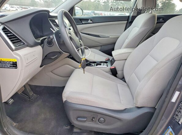 KM8J33A44JU666606 2018 HYUNDAI TUCSON Gray Սալոնի դիմացի տեսք