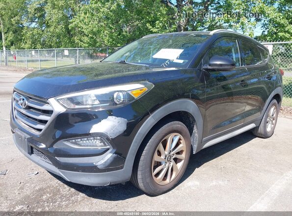 KM8J33A44JU715867 2018 HYUNDAI TUCSON Черный Передняя левая четверть