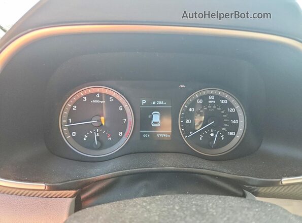 KM8J33A45LU226638 2020 HYUNDAI TUCSON White Вид щитка приладів