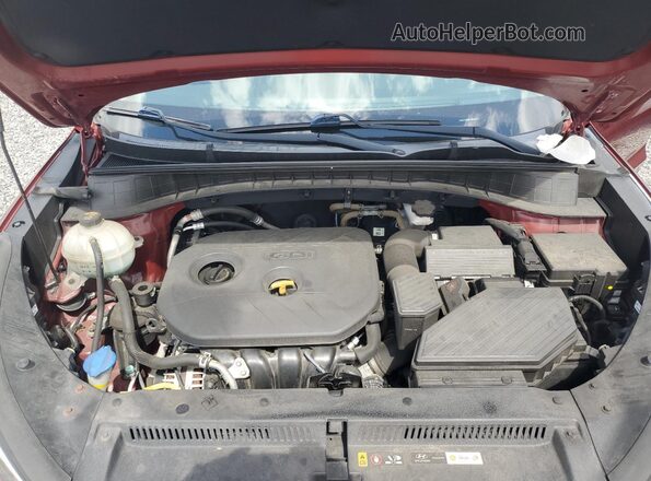 KM8J33A49GU206589 2016 HYUNDAI TUCSON Red Vista del compartimento del motor