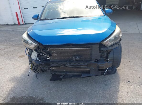 KM8J33A49JU775417 2018 HYUNDAI TUCSON Blue ხელსაწყოთა პანელის ხედი