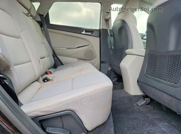 KM8J33A4XMU290434 2021 HYUNDAI TUCSON Black Widok wnętrza z tyłu