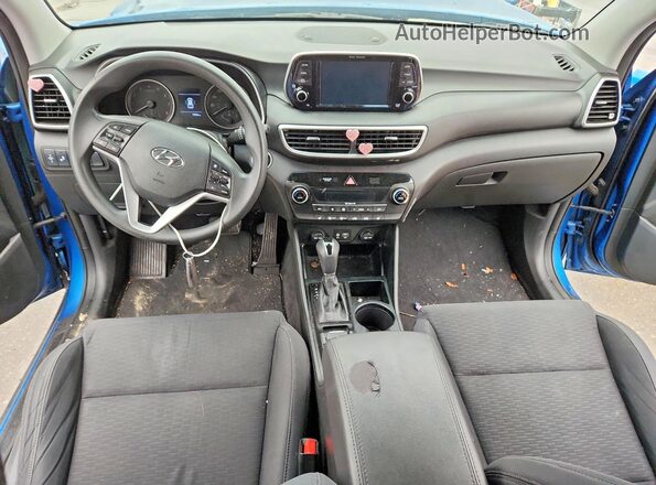 KM8J33AL0MU345433 2021 HYUNDAI TUCSON Blue Առջևի վահանակի տեսք