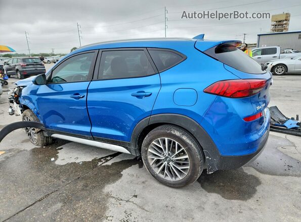 KM8J33AL0MU345433 2021 HYUNDAI TUCSON Blue Հետևի ձախ