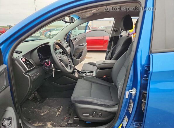 KM8J33AL0MU345433 2021 HYUNDAI TUCSON Blue Սալոնի դիմացի տեսք