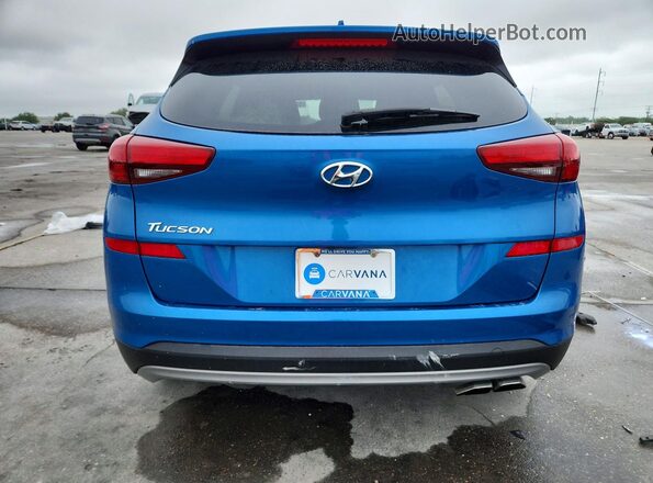 KM8J33AL0MU345433 2021 HYUNDAI TUCSON Blue Հետևի տեսք