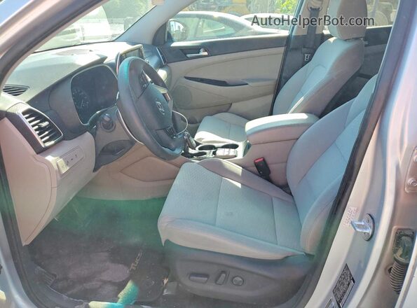 KM8J33AL1KU916991 2019 HYUNDAI TUCSON Silver Widok wnętrza z przodu
