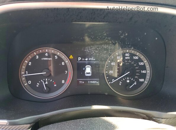 KM8J33AL1KU916991 2019 HYUNDAI TUCSON Silver Widok zestawu wskaźników