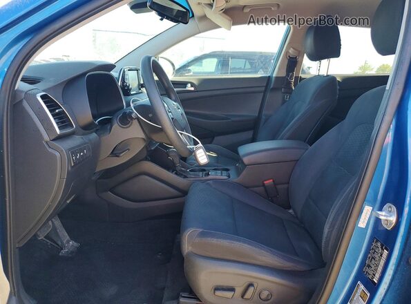 KM8J33AL2KU901318 2019 HYUNDAI TUCSON Blue Widok wnętrza z przodu
