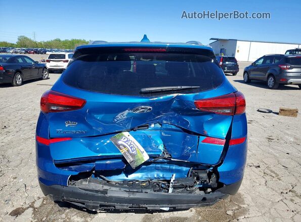 KM8J33AL2KU901318 2019 HYUNDAI TUCSON Blue Widok z tyłu