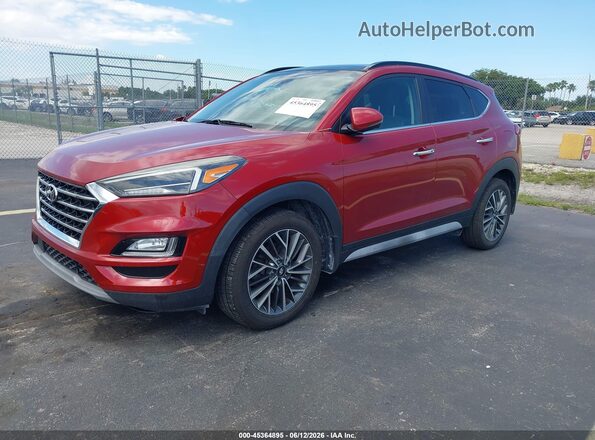 KM8J33AL2MU391720 2021 HYUNDAI TUCSON Red Vista tres cuartos delantera izquierda