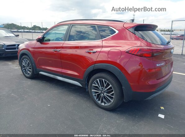 KM8J33AL2MU391720 2021 HYUNDAI TUCSON Red Trasero izquierdo