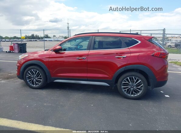 KM8J33AL2MU391720 2021 HYUNDAI TUCSON Red Vista interior trasera