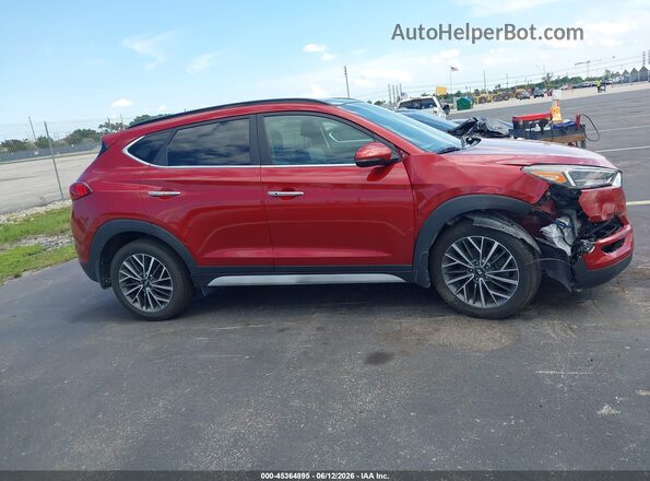 KM8J33AL2MU391720 2021 HYUNDAI TUCSON Red Vista del cuadro de instrumentos