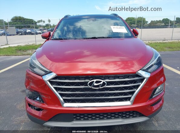 KM8J33AL2MU391720 2021 HYUNDAI TUCSON Red Vista del salpicadero
