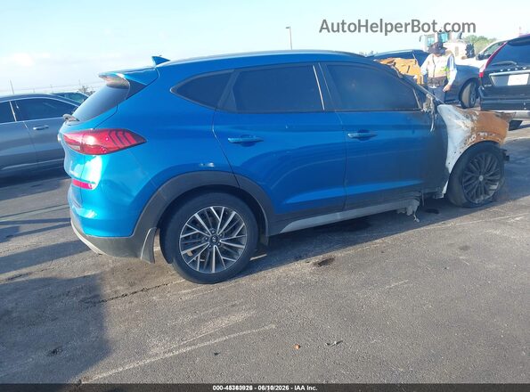KM8J33AL3MU333437 2021 HYUNDAI TUCSON Blue უკანა მარჯვენა