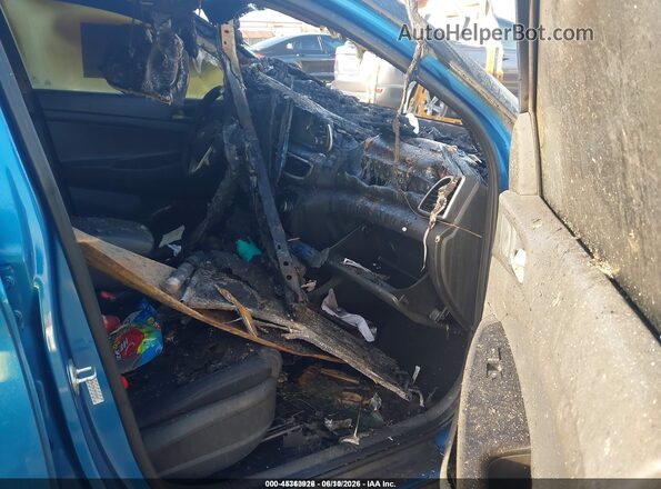 KM8J33AL3MU333437 2021 HYUNDAI TUCSON Blue წინა სალონის ხედი