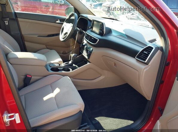 KM8J33AL4MU378273 2021 HYUNDAI TUCSON Red Вид салону спереду