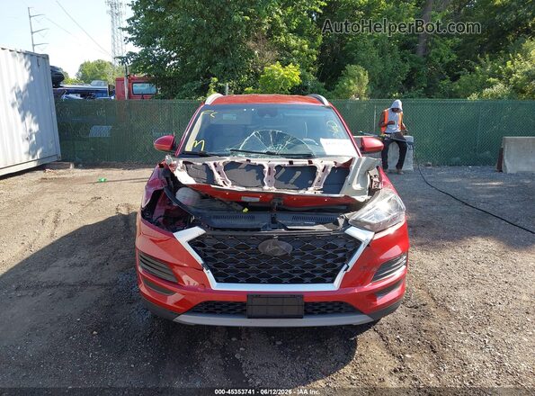 KM8J33AL4MU378273 2021 HYUNDAI TUCSON Red Вид задньої частини салону