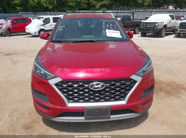 KM8J33AL5MU380002 2021 HYUNDAI TUCSON Red Սալոնի հետևի տեսք