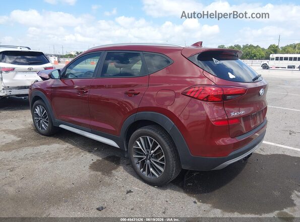 KM8J33AL8LU122183 2020 HYUNDAI TUCSON Burgundy Rear left