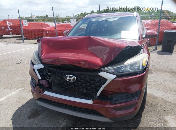 KM8J33AL8LU122183 2020 HYUNDAI TUCSON Burgundy Instrument cluster view