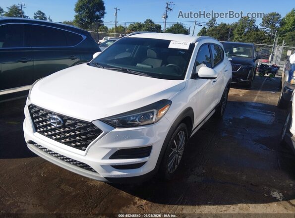 KM8J33AL9LU140739 2020 HYUNDAI TUCSON White წინა მარცხენა ხედი სამი მეოთხედიდან