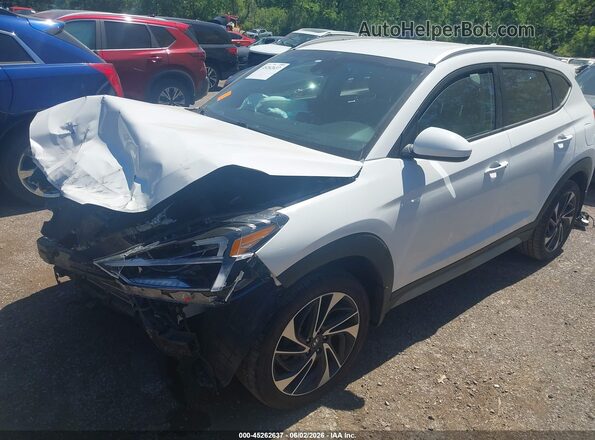 KM8J33AL9LU181632 2020 HYUNDAI TUCSON Белый Передняя левая четверть