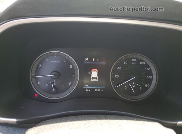KM8J33AL9LU275350 2020 HYUNDAI TUCSON Silver ხელსაწყოთა პანელის ხედი