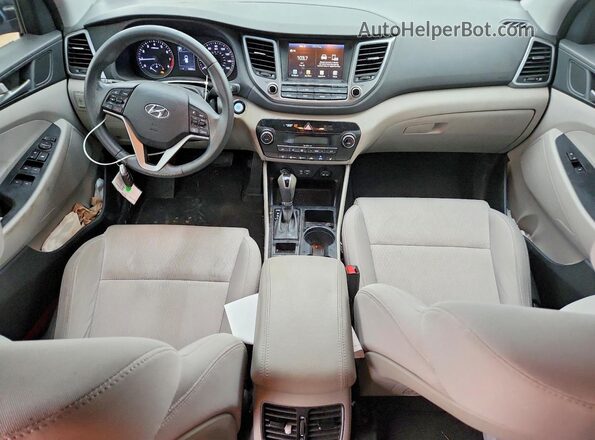 KM8J33ALXJU767429 2018 HYUNDAI TUCSON Gray Вид панелі приладів