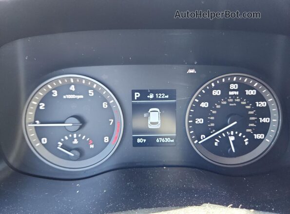 KM8J33ALXLU170249 2020 HYUNDAI TUCSON Gray ხელსაწყოთა პანელის ხედი