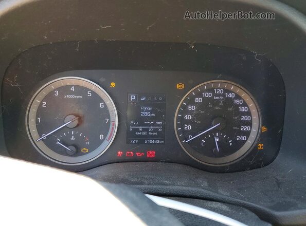 KM8J3CA20HU457789 2017 HYUNDAI TUCSON White ხელსაწყოთა პანელის ხედი