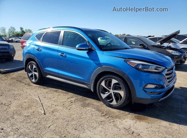 KM8J3CA20HU577351 2017 HYUNDAI TUCSON Blue Front right