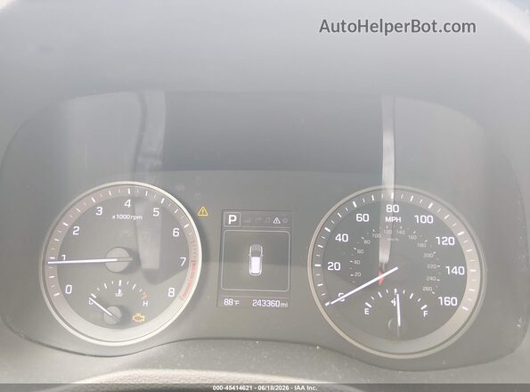 KM8J3CA21HU341419 2017 HYUNDAI TUCSON Серый Вид задних сидений