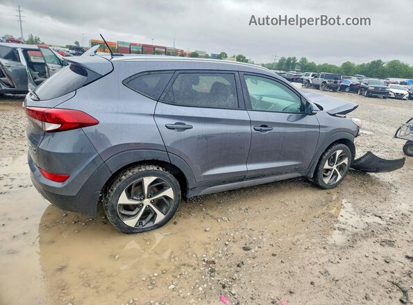 KM8J3CA22GU227475 2016 HYUNDAI TUCSON Синий Задняя правая четверть