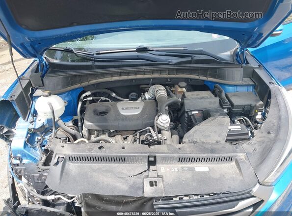 KM8J3CA24HU492948 2017 HYUNDAI TUCSON Синий Вид сзади