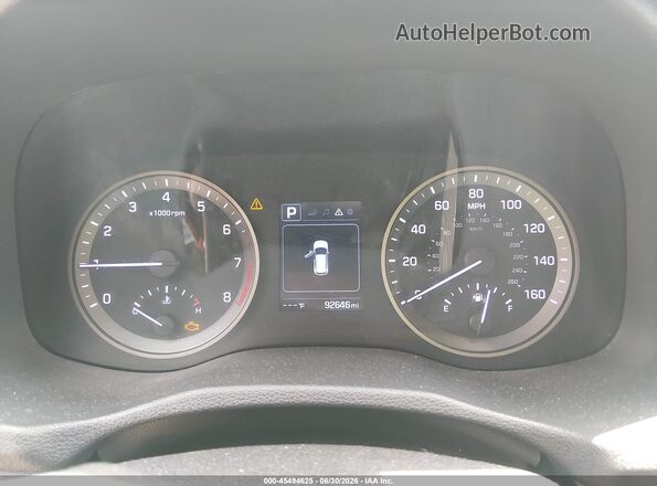 KM8J3CA25GU161262 2016 HYUNDAI TUCSON Black Widok tylnych siedzeń