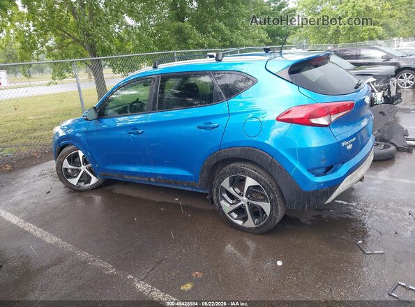 KM8J3CA27HU265074 2017 HYUNDAI TUCSON Blue Rear left