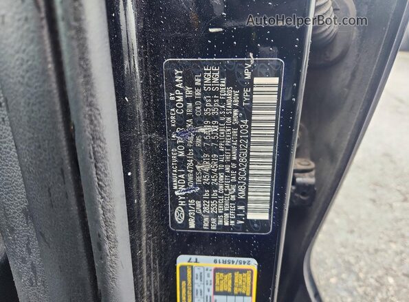 KM8J3CA28GU221034 2016 HYUNDAI TUCSON Black Widok komory silnika