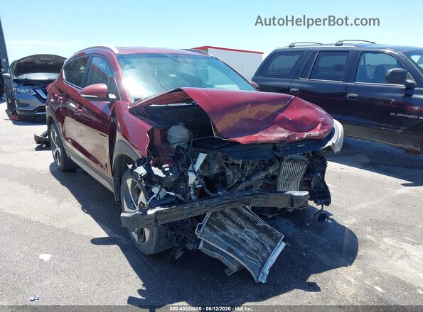 KM8J3CA29HU313366 2017 HYUNDAI TUCSON Красный Вид спереди