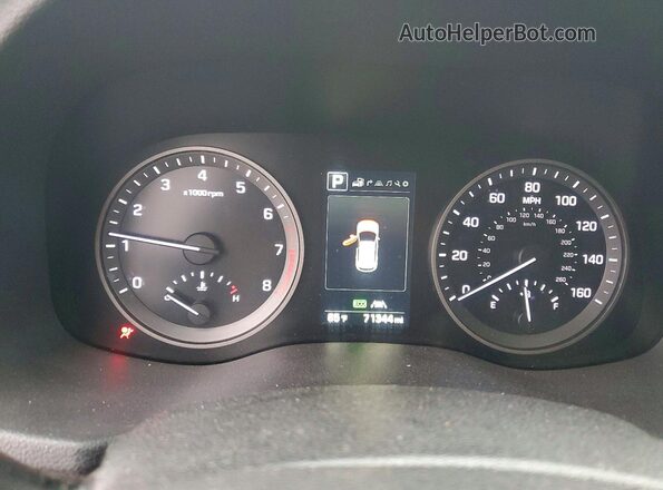 KM8J3CA2XGU088437 2016 HYUNDAI TUCSON Silver Vista del cuadro de instrumentos