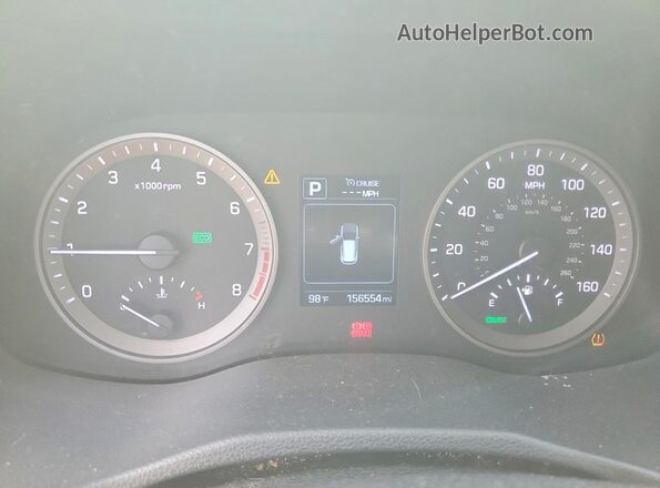 KM8J3CA40HU410263 2017 HYUNDAI TUCSON Серый Вид щитка приборов