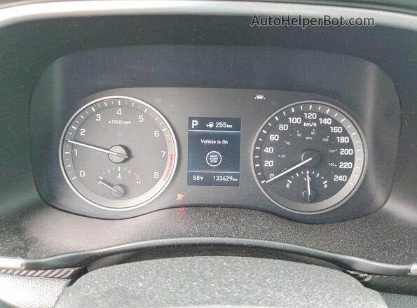 KM8J3CA40LU145580 2020 HYUNDAI TUCSON Black ხელსაწყოთა პანელის ხედი