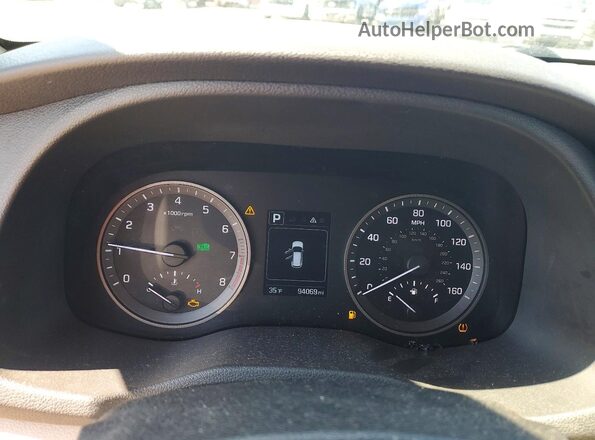 KM8J3CA41GU035224 2016 HYUNDAI TUCSON White Вид щитка приладів