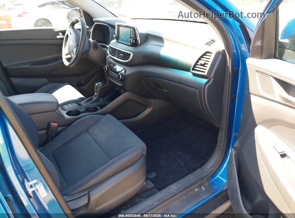 KM8J3CA42KU078222 2019 HYUNDAI TUCSON Синий Вид салона спереди