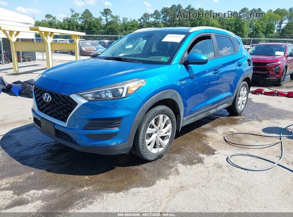 KM8J3CA42KU078222 2019 HYUNDAI TUCSON Синий Передняя левая четверть