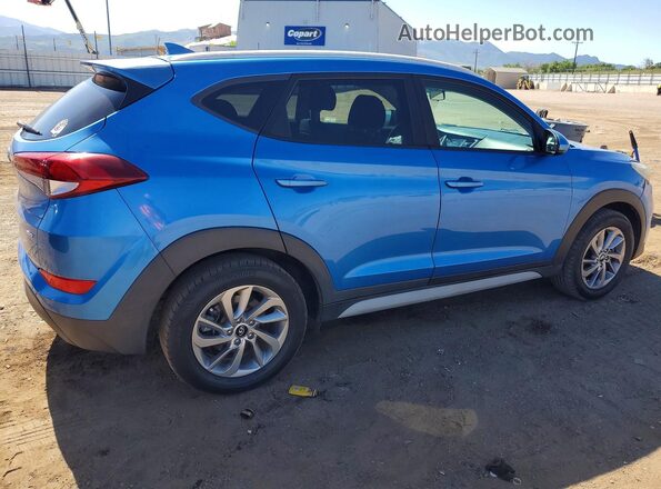 KM8J3CA43JU735284 2018 HYUNDAI TUCSON Синий Задняя правая четверть