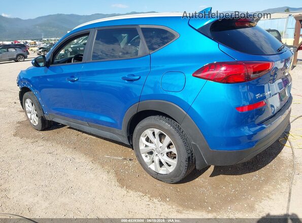 KM8J3CA43MU311530 2021 HYUNDAI TUCSON Синий Задняя левая четверть