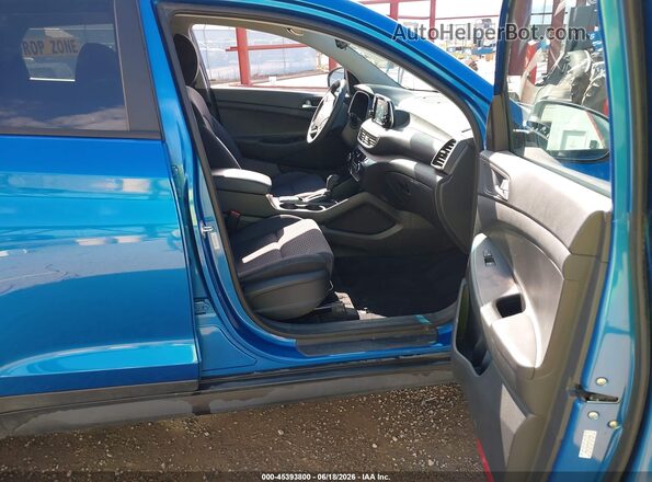 KM8J3CA43MU311530 2021 HYUNDAI TUCSON Синий Вид салона спереди