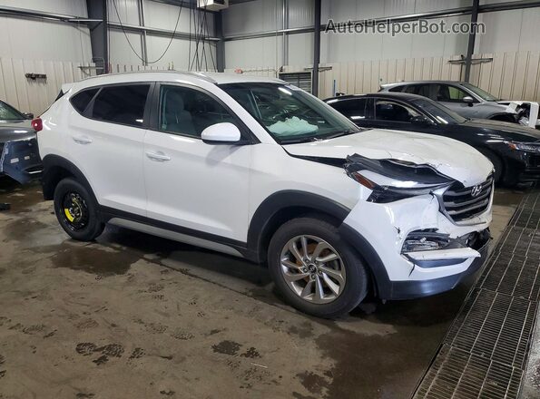KM8J3CA44JU732054 2018 HYUNDAI TUCSON White Передня права чверть